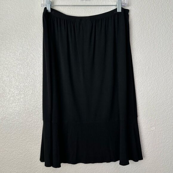 Chico’s Design Black Elasticized Waist Midi Skirt - Picture 4 of 10
